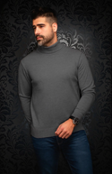 Au Noir Merino Turtle Neck | Alkanes, Dark Grey