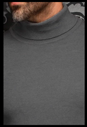 Au Noir Merino Turtle Neck | Alkanes, Dark Grey
