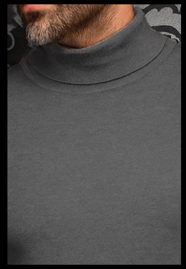 Au Noir Merino Turtle Neck | Alkanes, Dark Grey