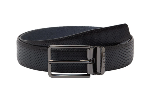 Lloyd Leather Belt | Navy