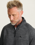 Tommy Bahama Palm Pro Half-Zip IslandZone® Sweatshirt | Black