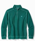 Tommy Bahama Montego Beach Half-Zip Sweatshirt | Deep Sea Teal
