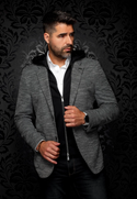 Au Noir Blazer Hooded | Noah, Black