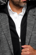 Au Noir Blazer Hooded | Noah, Black