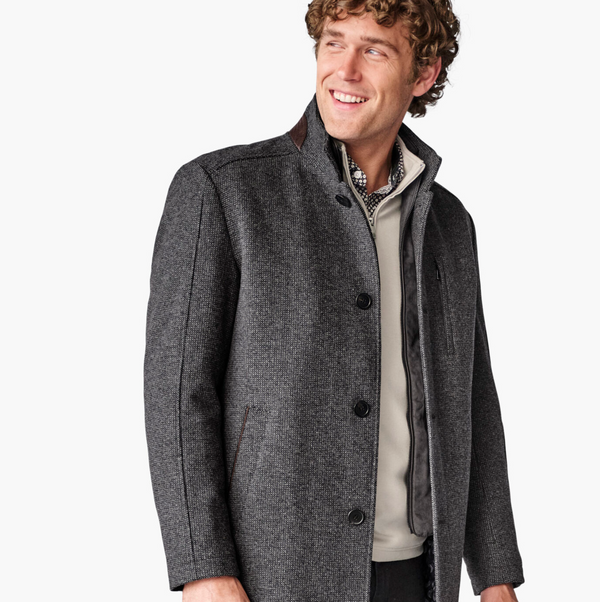Johnston & Murphy Car Coat | Charcoal