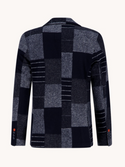 A Fish Named Fred Patchwork Blazer | Navy