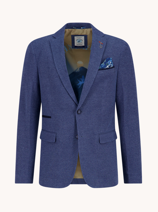 The A Fish Named Fred Pique Blazer | Cobalt Blue