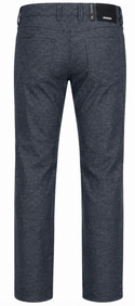 Alberto Premium Wool Look Pant Pipe 1437-880 | Dark Blue
