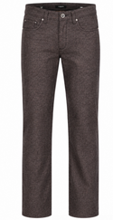 Alberto Premium Wool Look Pant Pipe 1437-580 | Brown