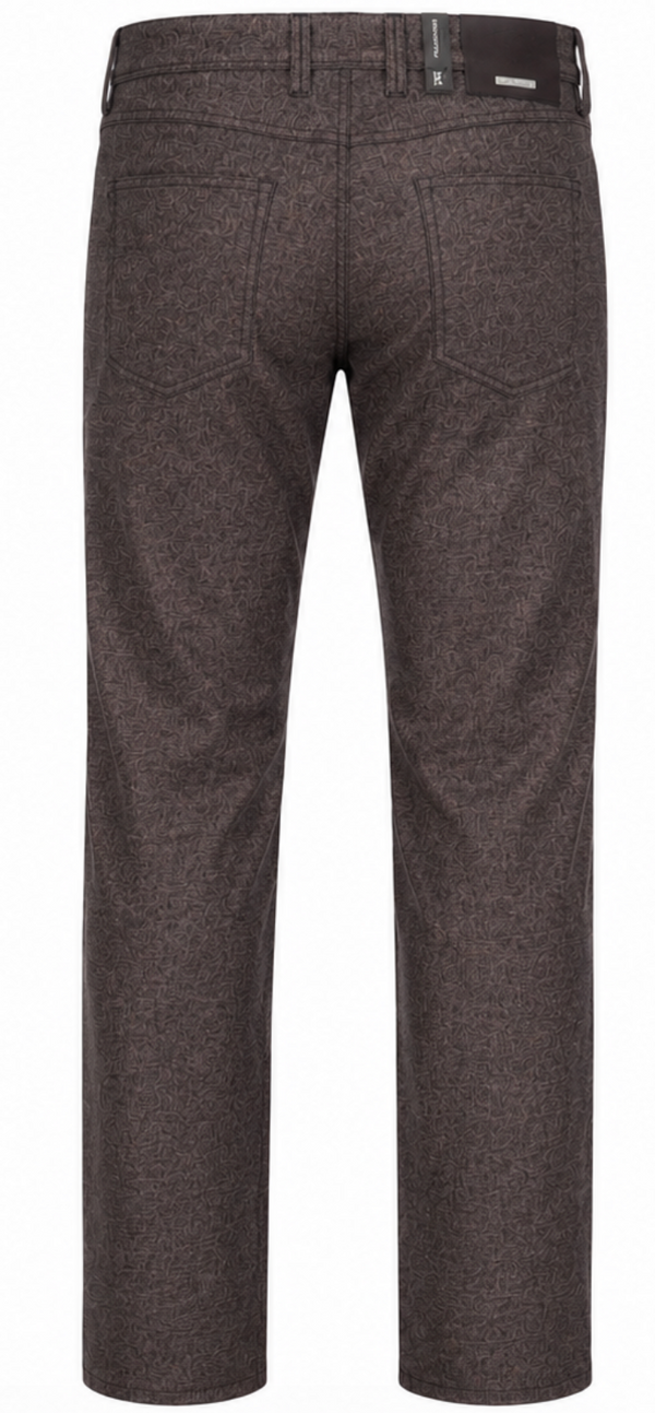 Alberto Premium Wool Look Pant Pipe 1437-580 | Brown