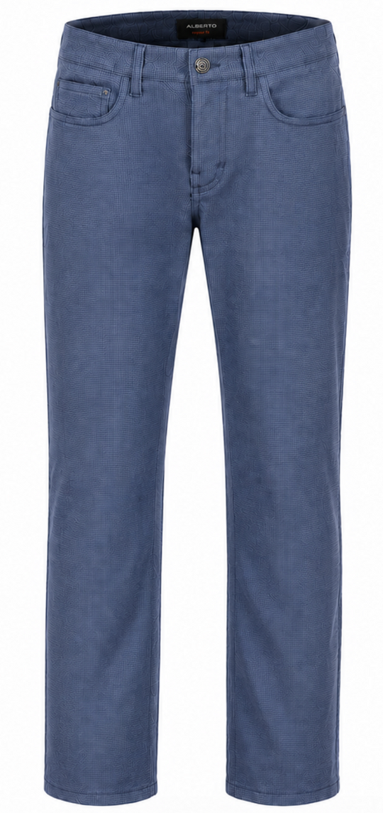 Alberto Regular Fit Pipe Ceramica Pant 1341 | Blue (845)