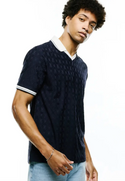 Psycho Bunny Men's Garry Johnny Collar Polo | Baritone Blue