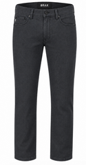 Brax High Flex Pant Muted Check Black Edition Chuck (07-5783) | Cement