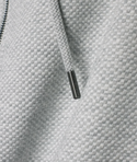 Psycho Bunny Mens Marc Textured Full Zip Hoodie | Heather Stone