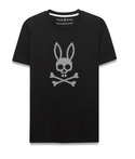 Psycho Bunny Mens Stan Pima Cotton Graphic Tee | Black 2
