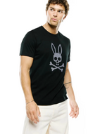 Psycho Bunny Mens Stan Pima Cotton Graphic Tee | Black 2