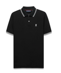 Psycho Bunny Mens Stan Pima Piqué Polo | Black