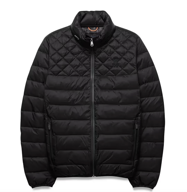 Psycho Bunny Mens Emerik Hooded Puffer Jacket | Black
