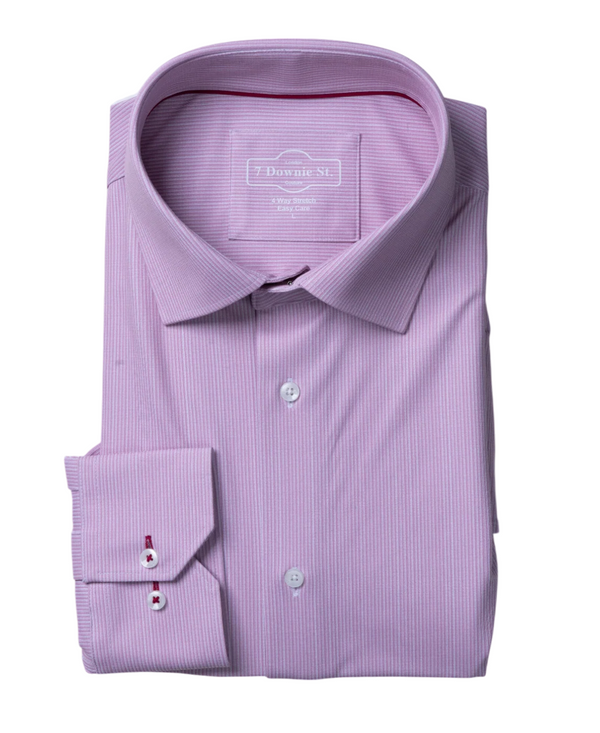 7 Downie St. Silk Touch Shirt with Stretch | Pink
