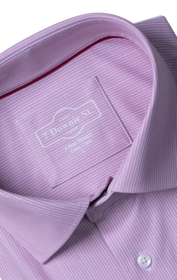 7 Downie St. Silk Touch Shirt with Stretch | Pink