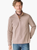 Johnston & Murphy Westcott Quarter-Snap Pullover | Tan