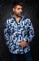 Au Noir Stretch Shirt Laredo | Navy