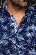 Au Noir Stretch Shirt Ignis | Navy
