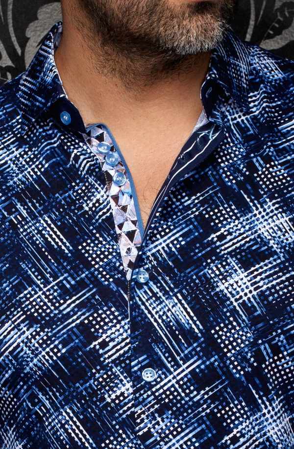 Au Noir Stretch Shirt Ignis | Navy