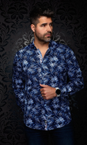 Au Noir Stretch Shirt Ignis | Navy