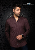 Au Noir Stretch Shirt Manhattan | Brown