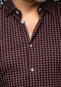 Au Noir Stretch Shirt Manhattan | Brown