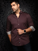 Au Noir Stretch Shirt Manhattan | Brown