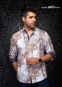 Au noir Stretch Shirt Oberon | Stone