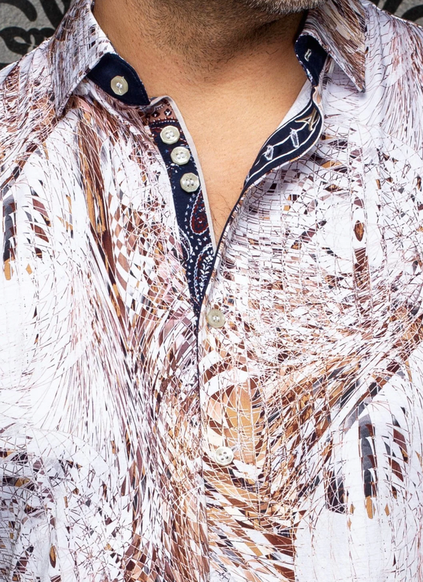 Au noir Stretch Shirt Oberon | Stone