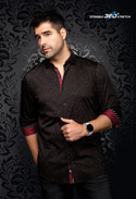 Chemise extensible Au Noir Nova | noir tabac