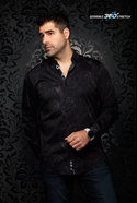 Au Noir Stretch Shirt Nerio | Black