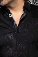 Au Noir Stretch Shirt Nerio | Black