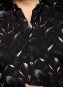 Au noir Stretch Shirt Onyx | Black Gold