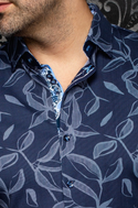Au Noir Stretch Shirt Azrak | Navy