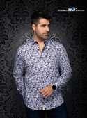 Au Noir Stretch Shirt Eldric | Light Blue