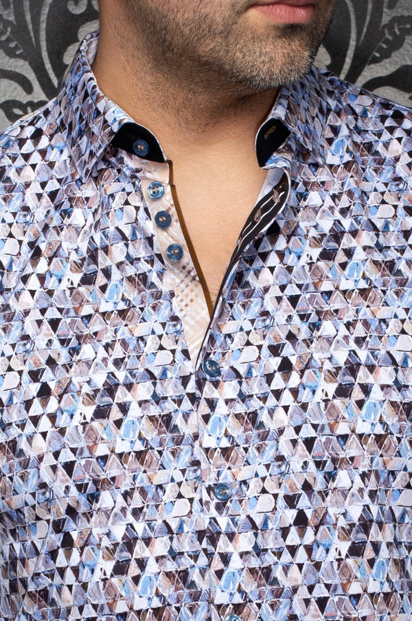 Au Noir Stretch Shirt Eldric | Light Blue