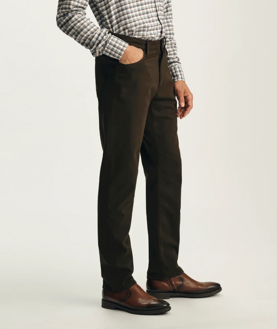 34 Heritage Courage Straight Leg Pants Mid Rise | Deep Forest Wool Luxe