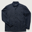 34 Heritage Denim Quilted Overshirt In Rinse