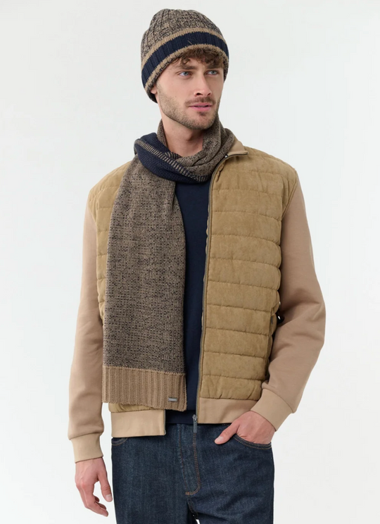 Bugatti Beanie | Navy Brown