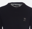 Ethnic Blue Crew Neck Sweatshirt | Black