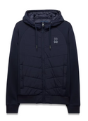Psycho Bunny Men's Gordley Mix Media Jacket | Baratone Blue