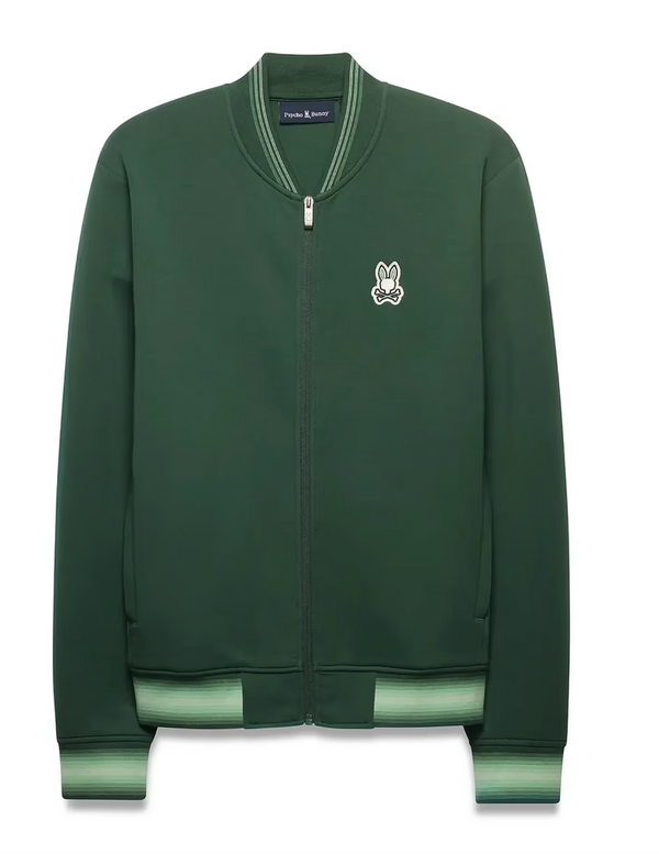 Psycho Bunny Men's Jaydon Track Jacket | Pine Needle
