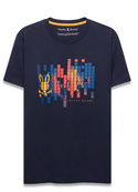 Psycho Bunny Mens Zander Pima Cotton Graphic Tee | Baratone Blue