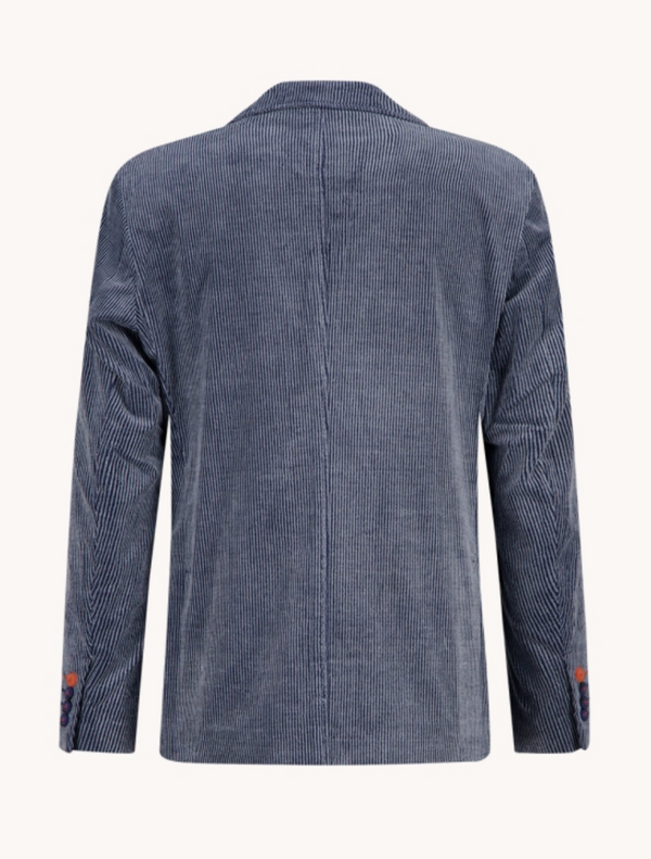 A Fish Named Fred 2 Tone Rib Blazer | Jeans Blue