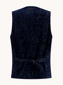 A Fish Named Fred Fancy Rib Vest | Navy